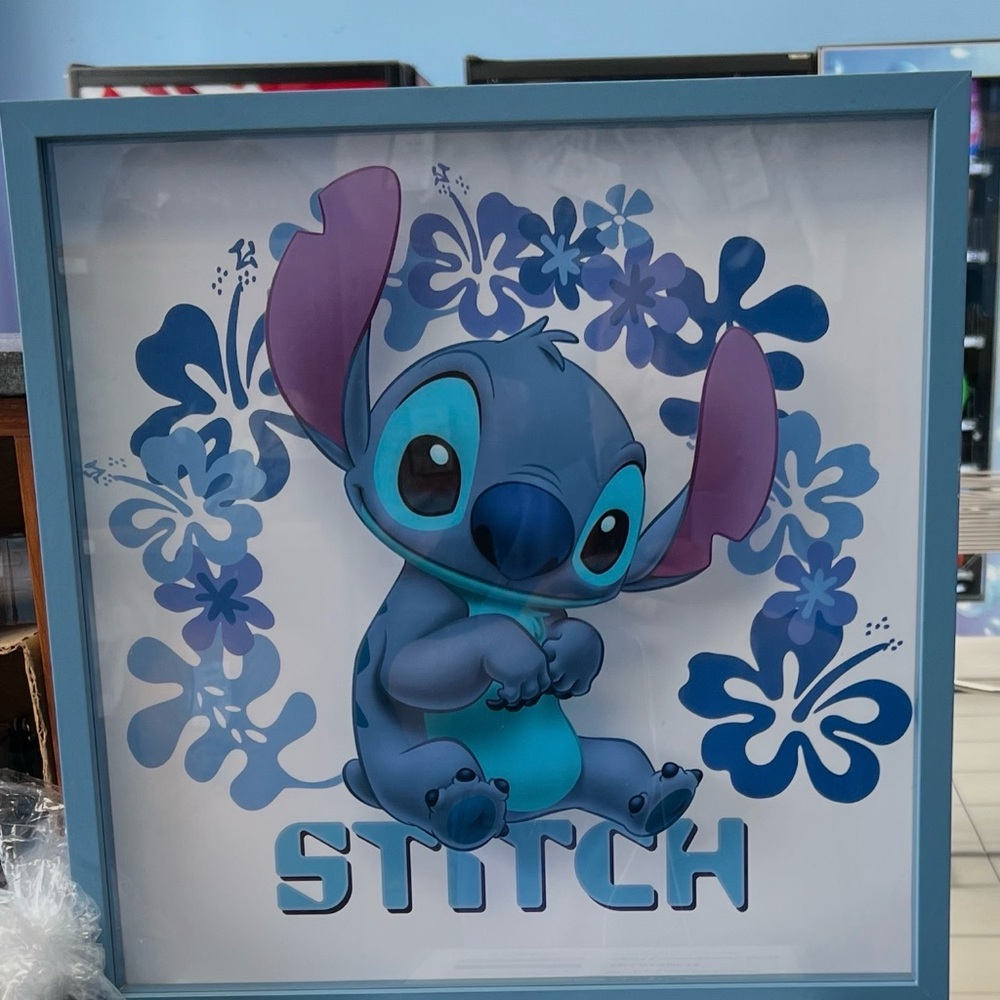 Disney Stitch Wall Art - Blue and Purple
